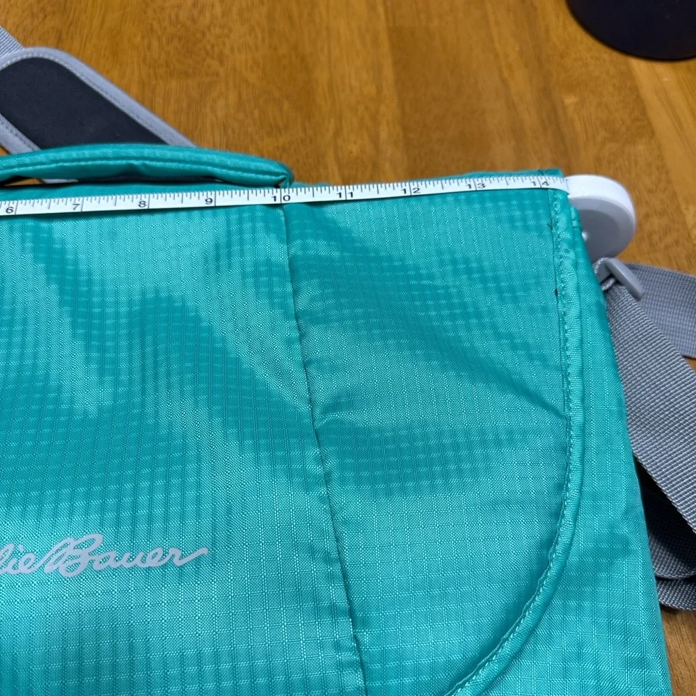 Eddie Bauer Teal and Gray Messenger Bag